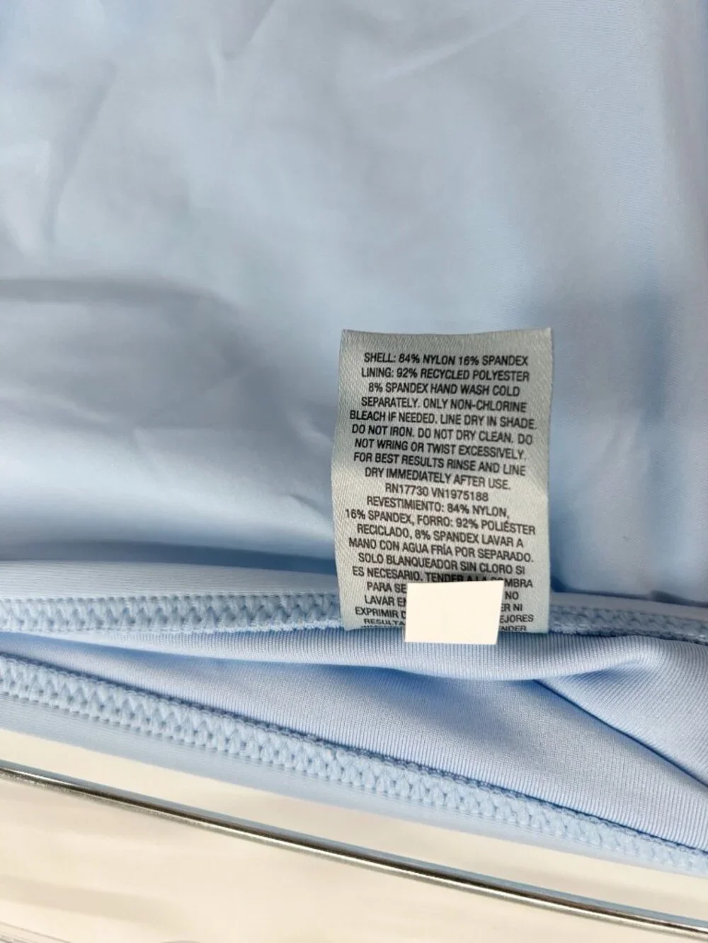 NEW Shade & Shore Full Coverage Hipster Bikini Bottom - Light Blue - Size M